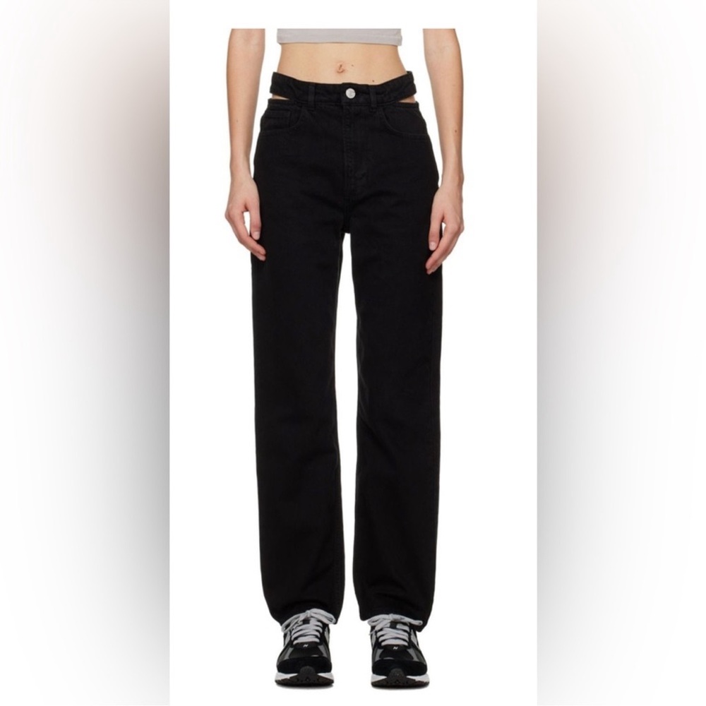 Frame Black ‘Le High ‘N’ Tight’ Jeans Film Noir